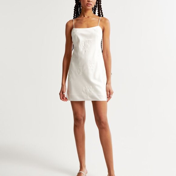 Abercrombie Embellished Slip Mini Dress - Medium - WORN ONCE - Picture 1 of 8